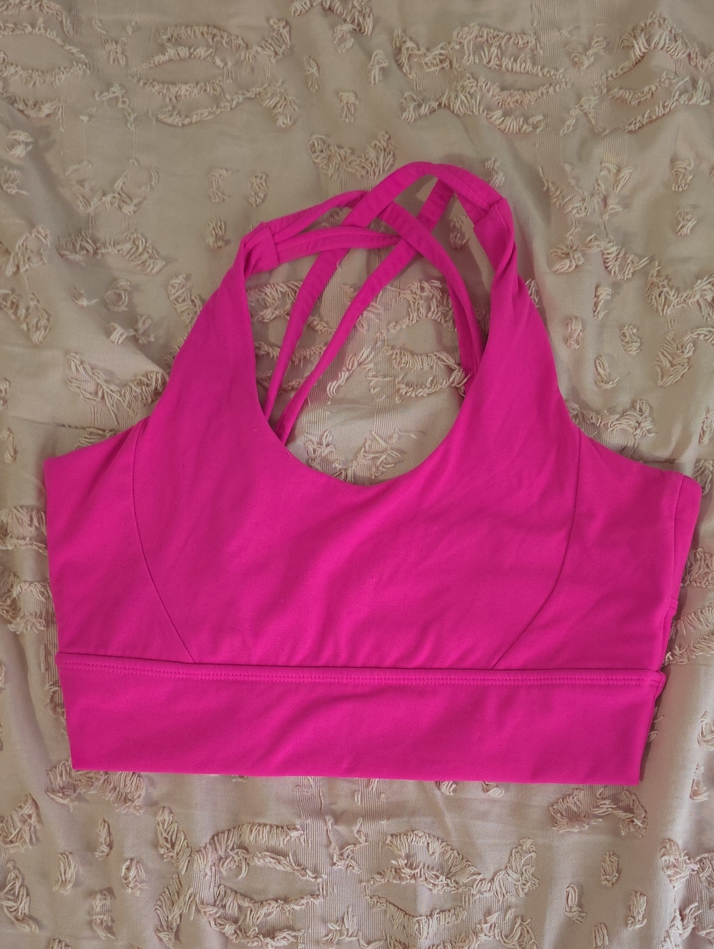 BuffBunny Bright Pink ROSA Sports Bra - Medium
